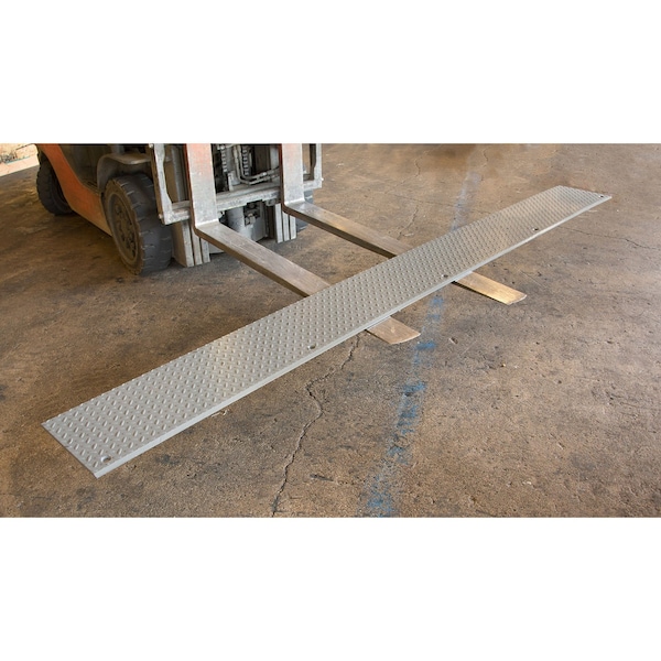 Bluff Mfg Approach Plate Installation For Edge of Dock Levelers, 12inL x 120inW, Gray EPAP12 - main